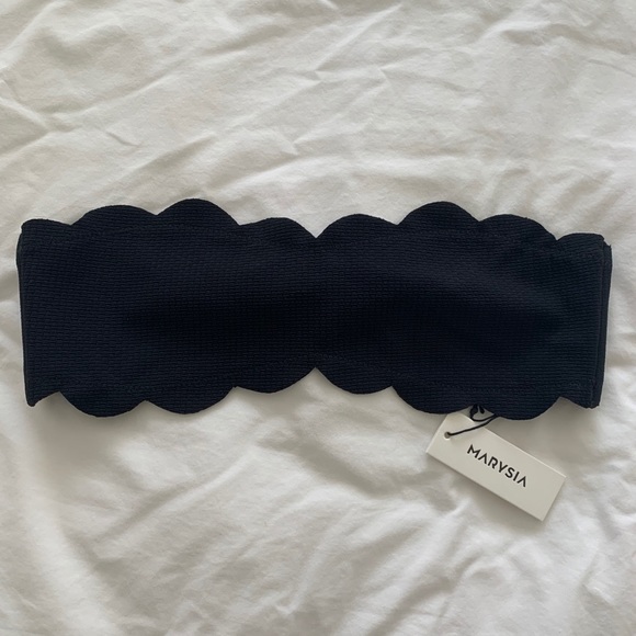 Marysia Santa Monica bandeau bikini top - Black - Picture 2 of 4